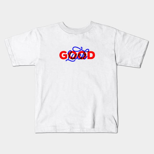 Good Luck Anaglyph design Kids T-Shirt by  magiccatto